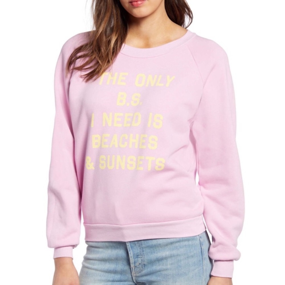 🦋New Wildfox Fiona Beaches Pullover Sweater Small